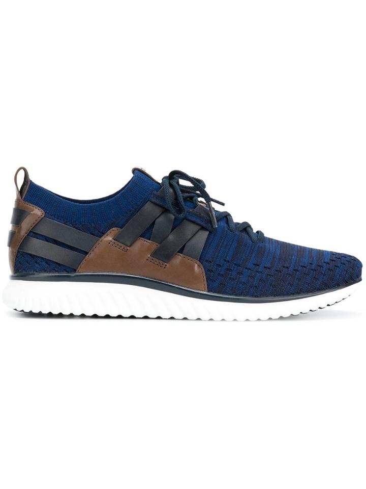 Cole Haan Strappy Patterned Sneakers - Blue