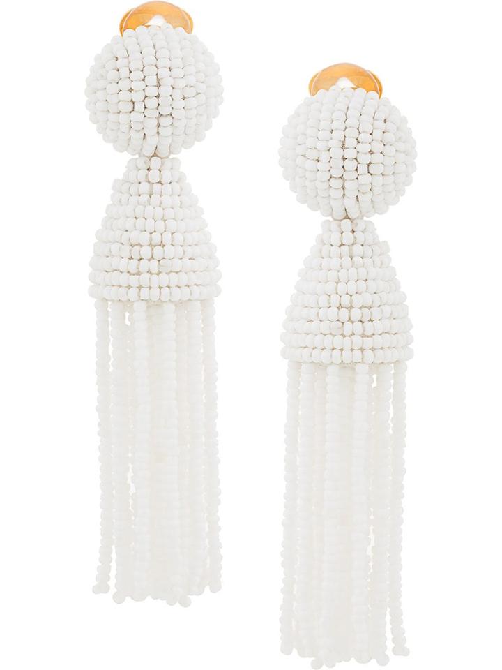Oscar De La Renta Oscar De La Renta R19j102wht White Synthetic->glass