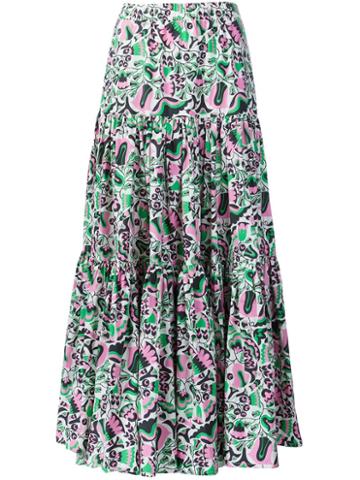 Jj Martin Ruffled Full Skirt