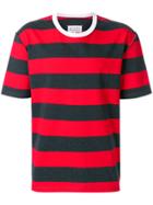 Maison Margiela Striped Short Sleeve T-shirt - Grey