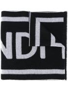 Fendi Intarsia Logo Scarf - Black