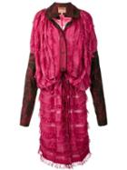 Andreas Kronthaler For Vivienne Westwood 'erotic Zone' Dress, Women's, Size: 6, Pink/purple, Silk/cotton/viscose