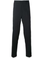 Alexander Mcqueen - Tailored Trousers - Men - Silk/virgin Wool - 50, Black, Silk/virgin Wool