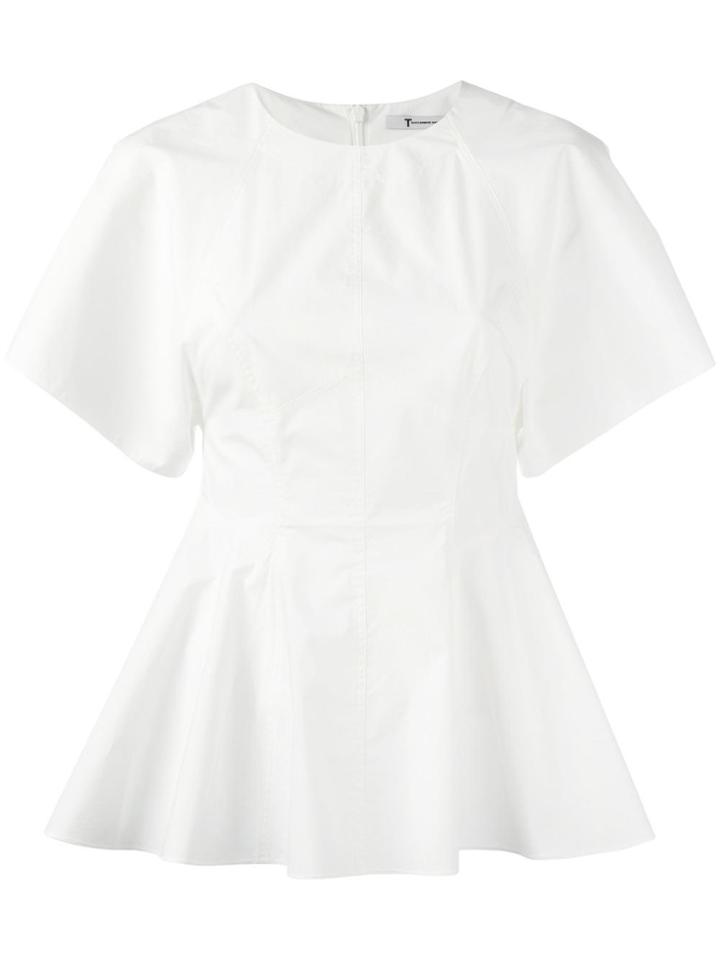 T By Alexander Wang Peplum Blouse - White