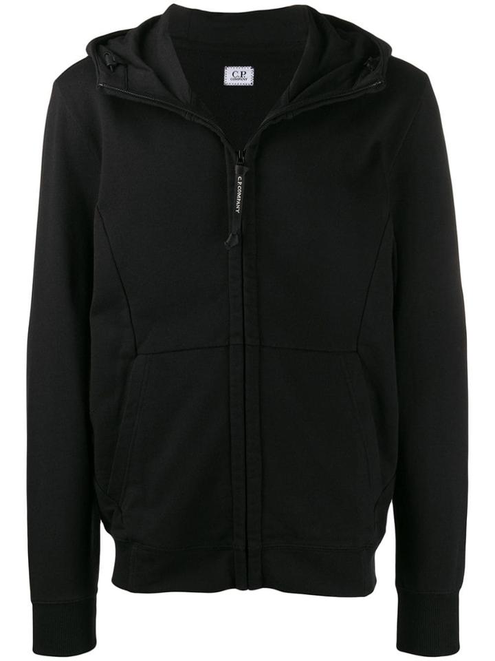 Cp Company Goggles Zip-up Hoodie - Black