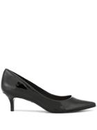 Schutz Patent Pointed Kitten Heel Pumps - Black