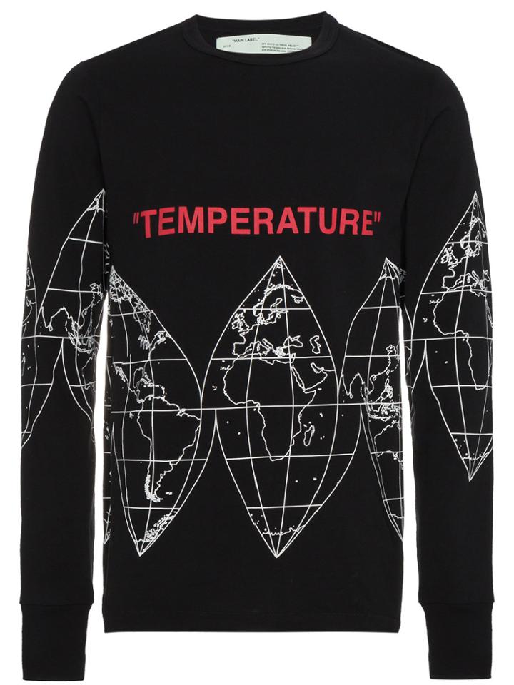 Off-white Black Map Print T-shirt