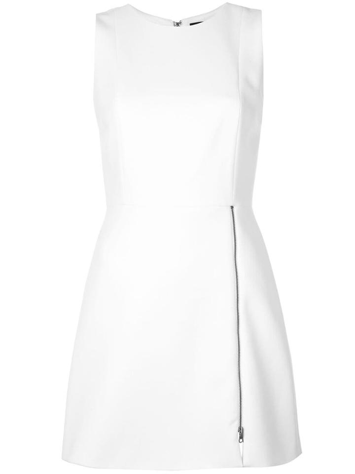 Alice+olivia Zipped Mini Dress - White