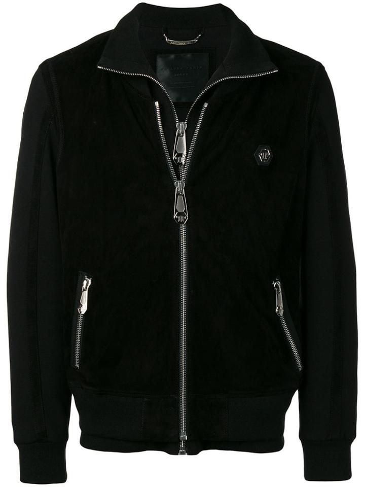 Philipp Plein Double-zipped Track Jacket - Black