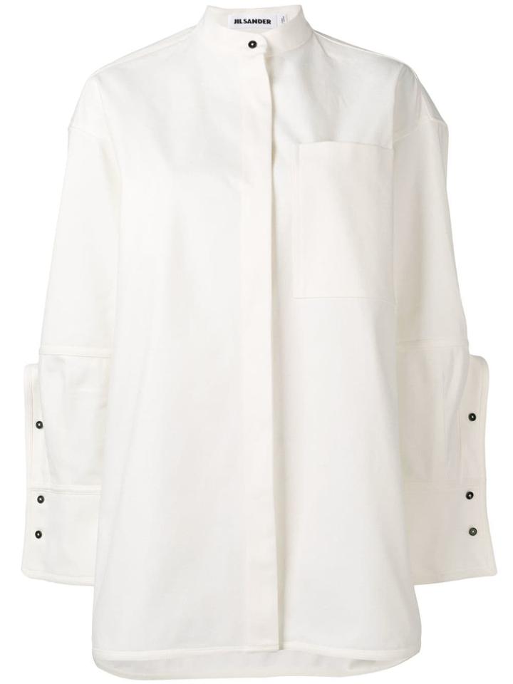 Jil Sander Mandarin-collar Shirt - White