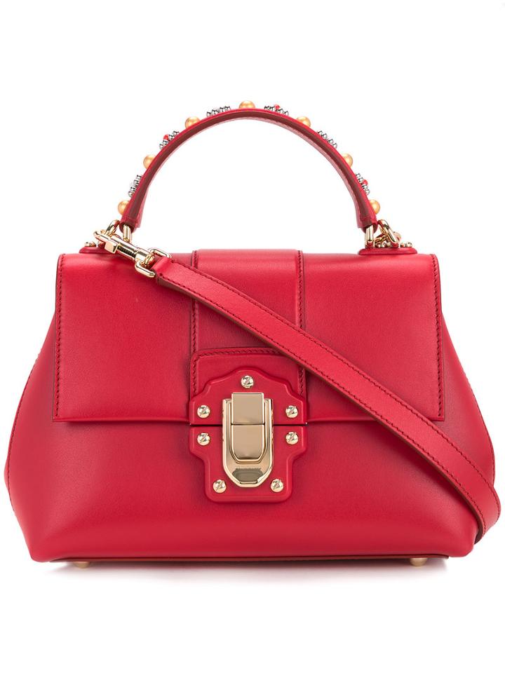 Dolce & Gabbana - Lucia Tote - Women - Calf Hair - One Size, Red, Calf Hair