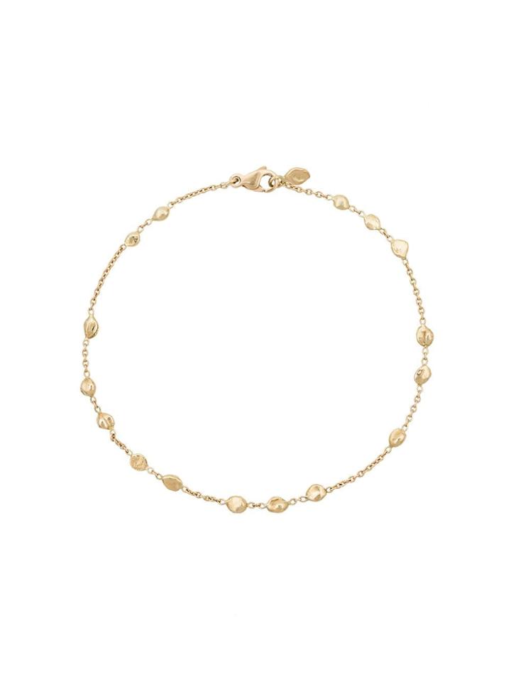 Natasha Collis 18k Yellow Gold Nugget Charm Bracelet