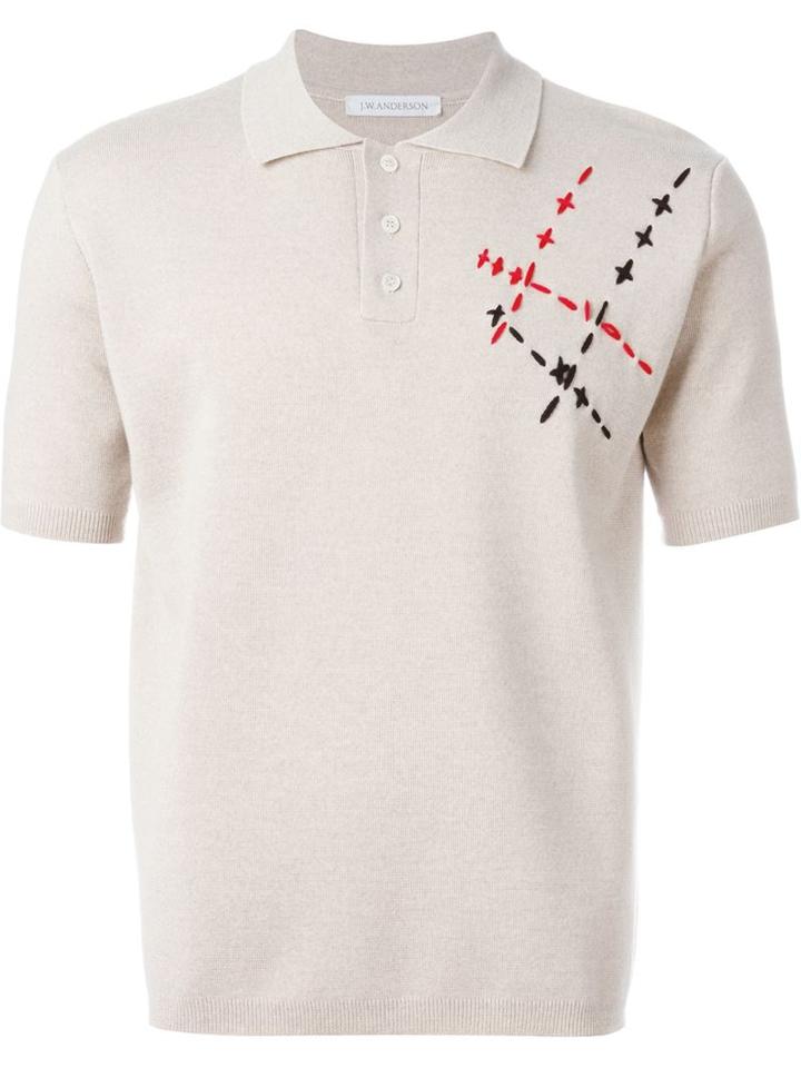 J.w. Anderson Stitch Detail Polo Shirt
