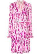 Diane Von Furstenberg Printed Wrap Dress - Pink