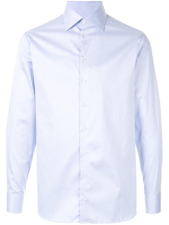 Giorgio Armani Classic Plain Shirt - Blue