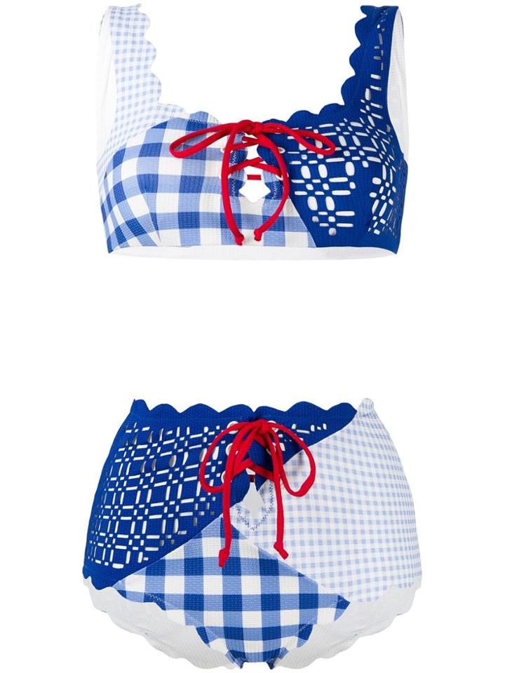 Marysia Gingham Bikini - Blue