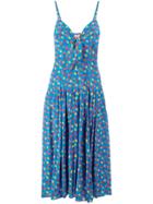 Lhd Floral Print Dress - Blue