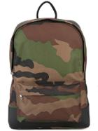 A.p.c. Camouflage Print Backpack - Green