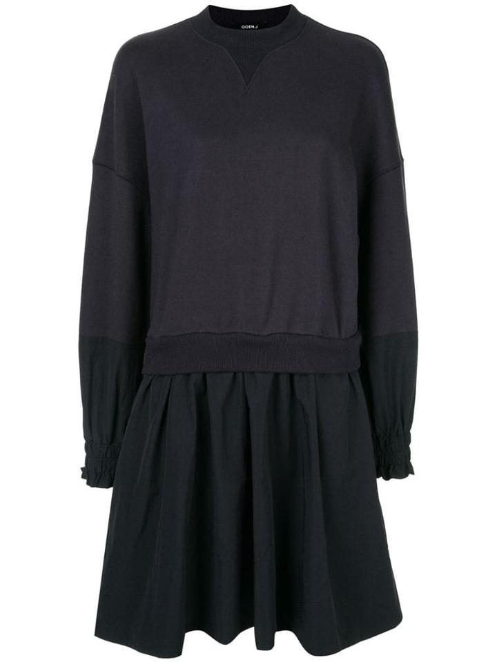 Goen.j Layered Sweatshirt Dress - Blue