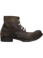 A Diciannoveventitre Distressed Ankle Boots - Grey