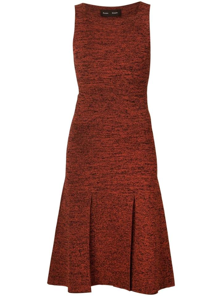 Proenza Schouler Marled Sweater Dress - Red