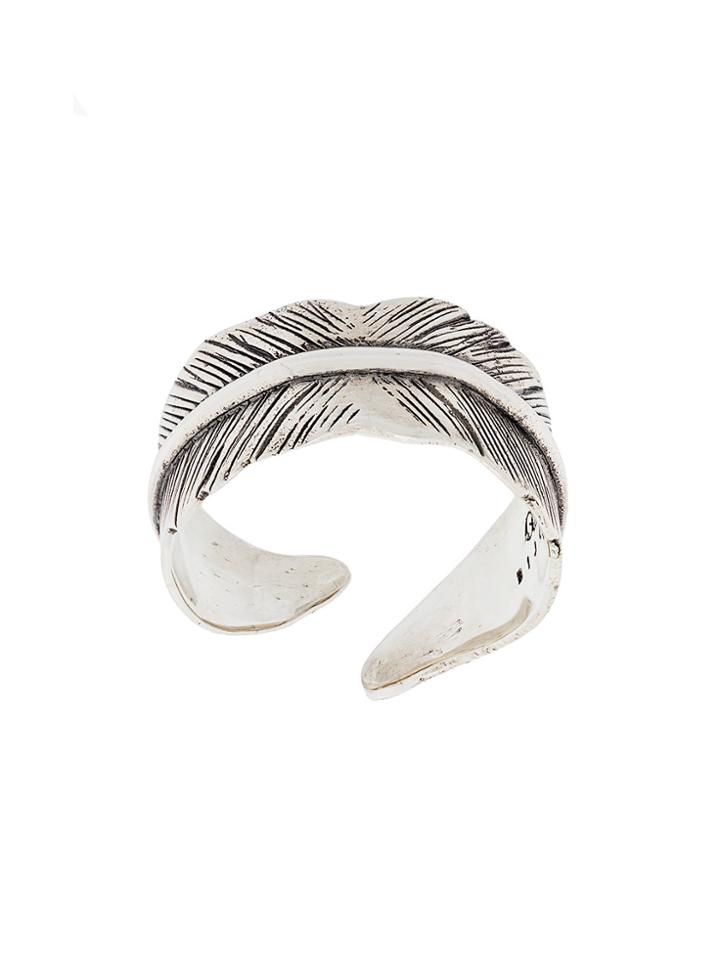 Gas Bijoux Penna Feather Ring - Metallic