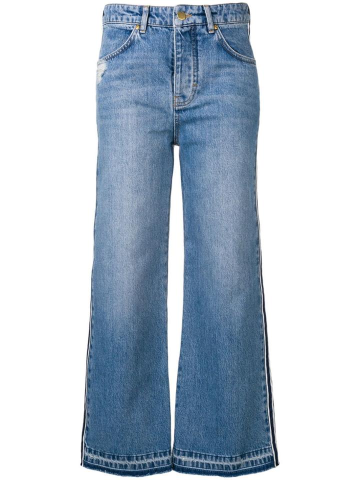 Victoria Victoria Beckham Striped Blue Jeans