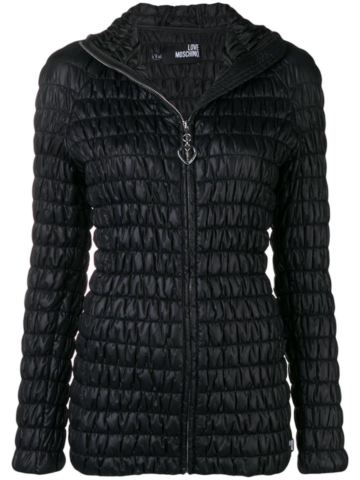Love Moschino Quilted Fitted Jacket - Black