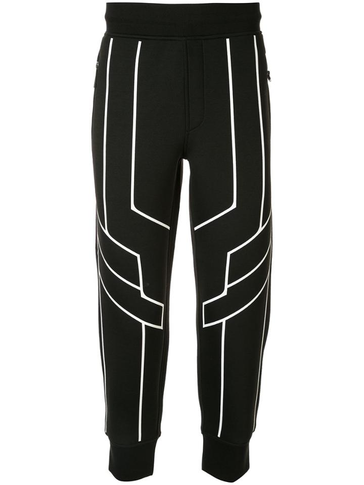 Blackbarrett Geometric Trim Track Pants