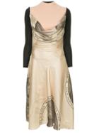 Marine Serre Scarf Midi Dress - Neutrals