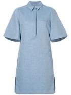 Carven Button Front Dress - Blue