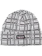 Supreme Plaid Beanie - Green