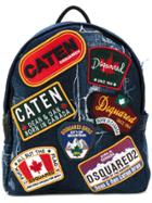 Dsquared2 Badge Patch Backpack - Blue