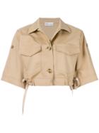 Red Valentino Cropped Oversize Jacket - Nude & Neutrals