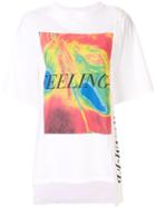Christian Dada Combined Graphic Print T-shirt - White
