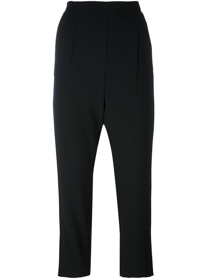 Steffen Schraut Loose-fit Cropped Trousers, Women's, Size: 40, Black, Polyester