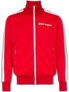 Palm Angels Logo Embroidered Side Strip Bomber Jacket