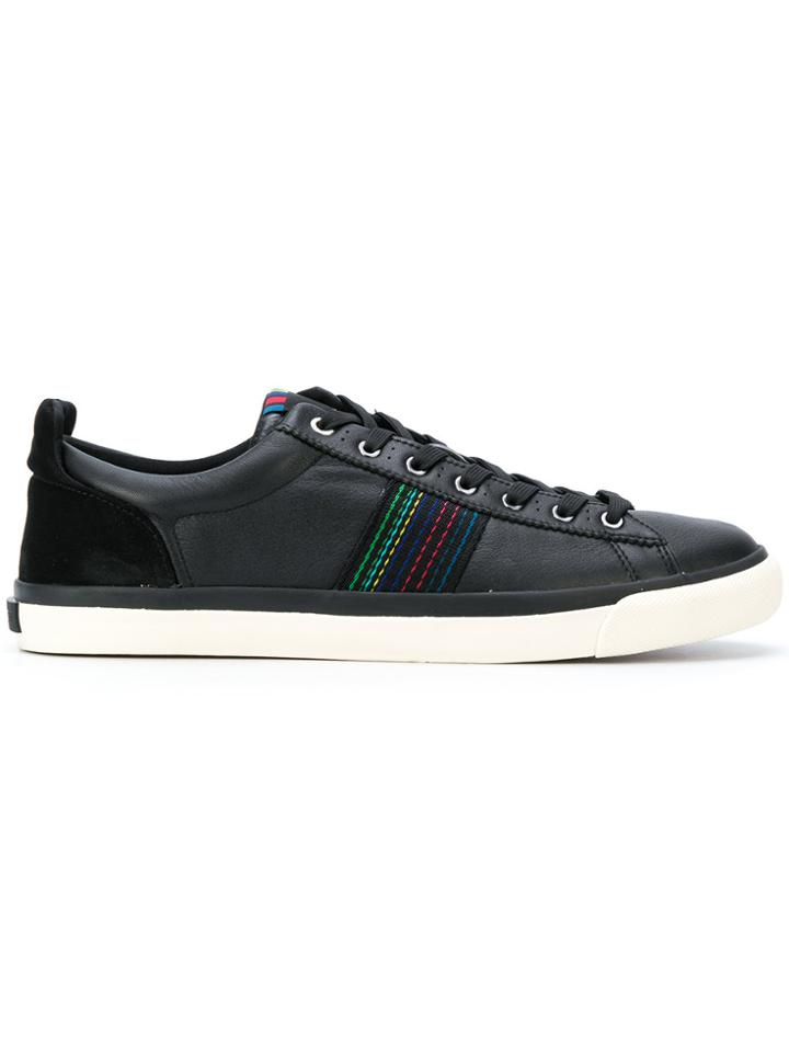 Ps By Paul Smith Striped Detail Sneakers - Black