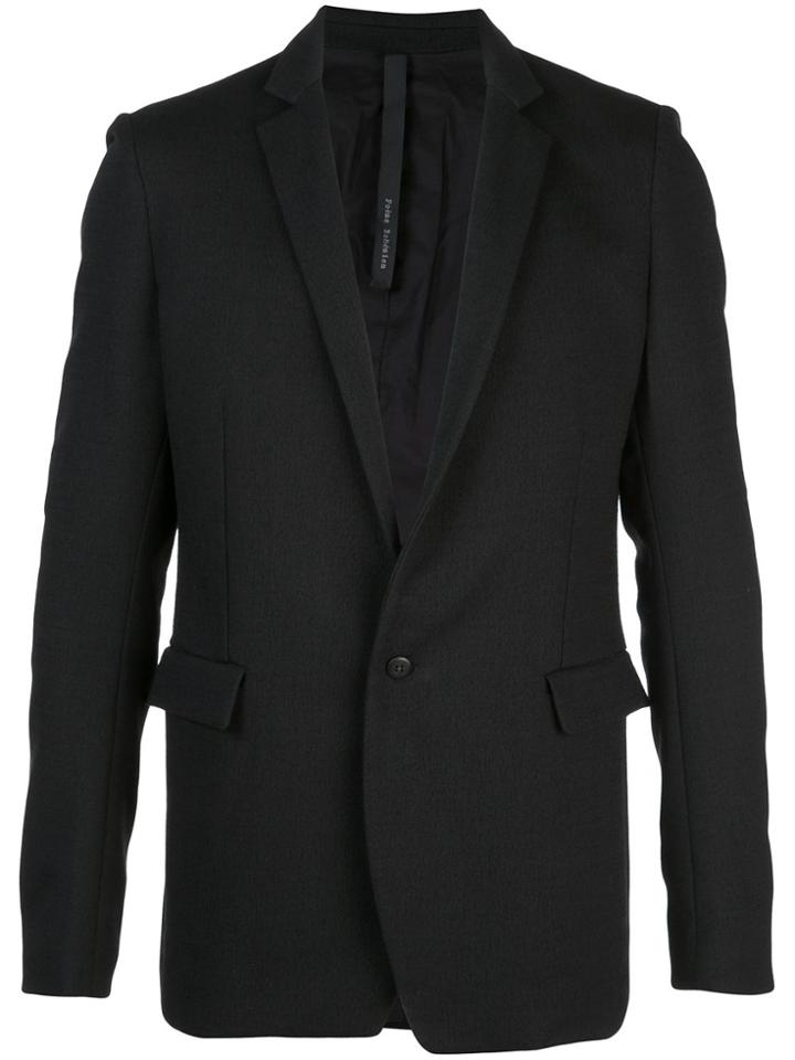 Poème Bohémien Cotton And Wool Blazer - Black