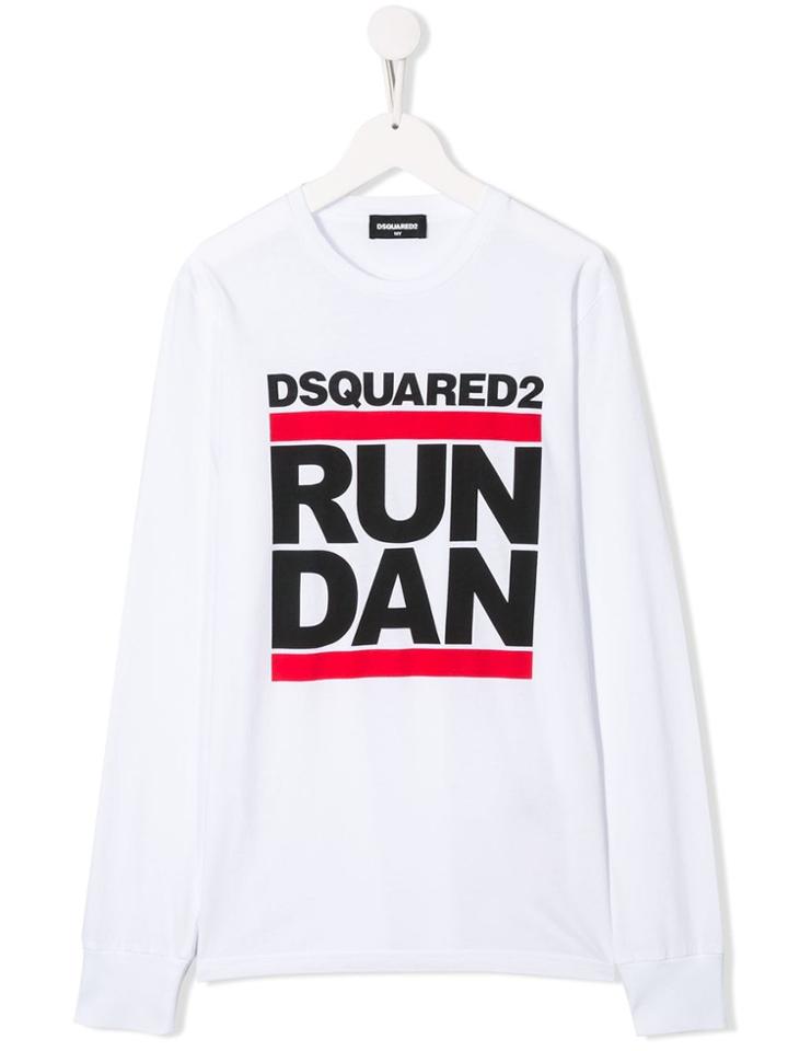 Dsquared2 Kids Run Dan T-shirt - White