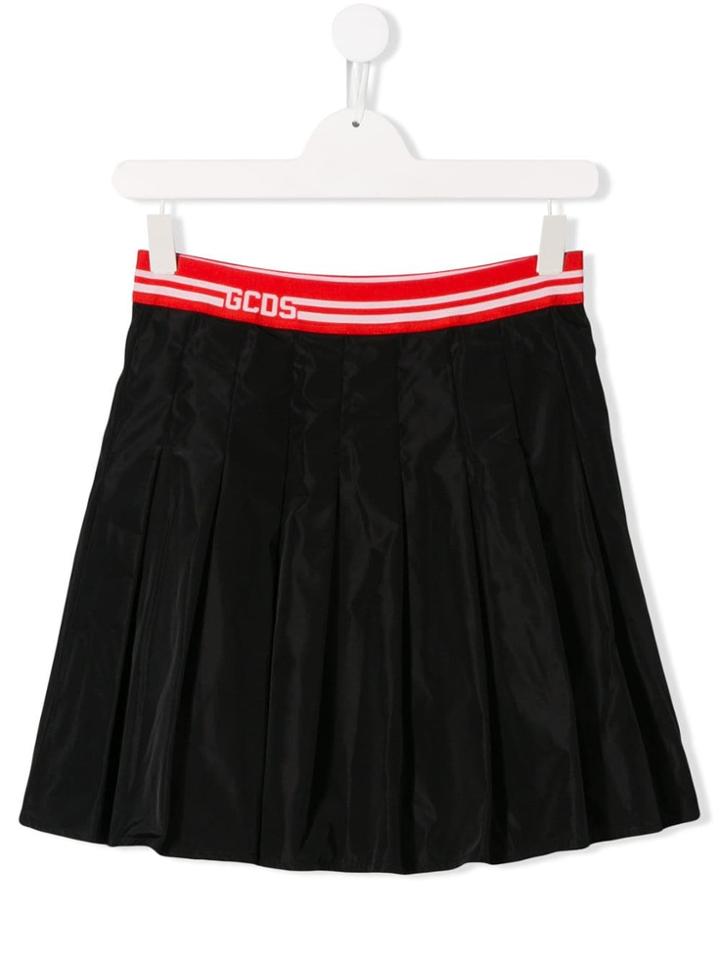 Gcds Kids Teen Pleated Skirt - Black