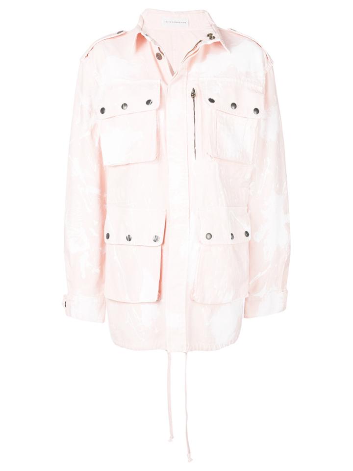 Faith Connexion Oversized Parka - Pink & Purple