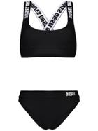 Diesel Logo Bikini Set - Black