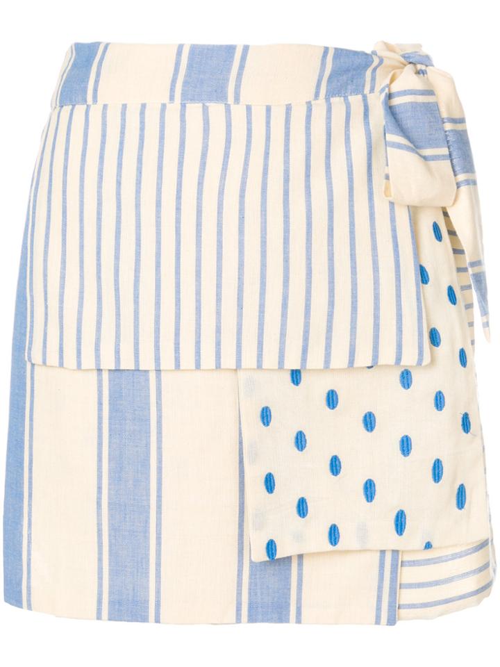 Dodo Bar Or Jasmin Wrap Skirt - Blue