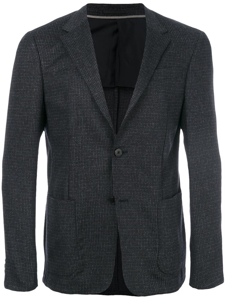 Z Zegna Tailored Knitted Jacket - Blue