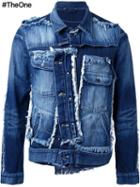 Miharayasuhiro Misplaced Denim Jacket, Men's, Size: 48, Blue, Cotton