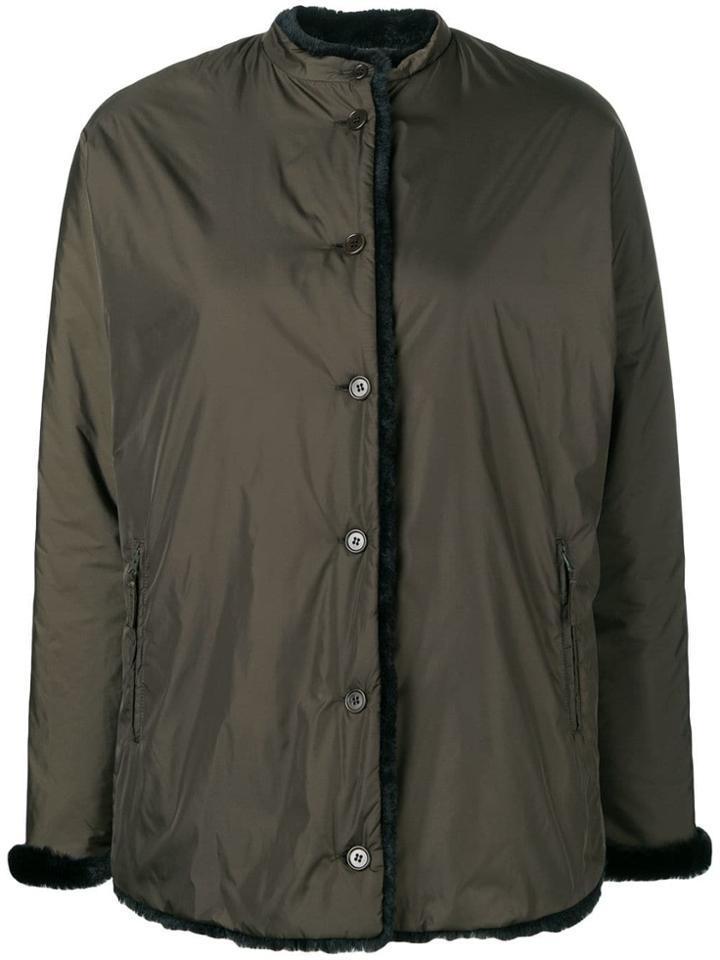Aspesi Four Fur Lined Jacket - Green