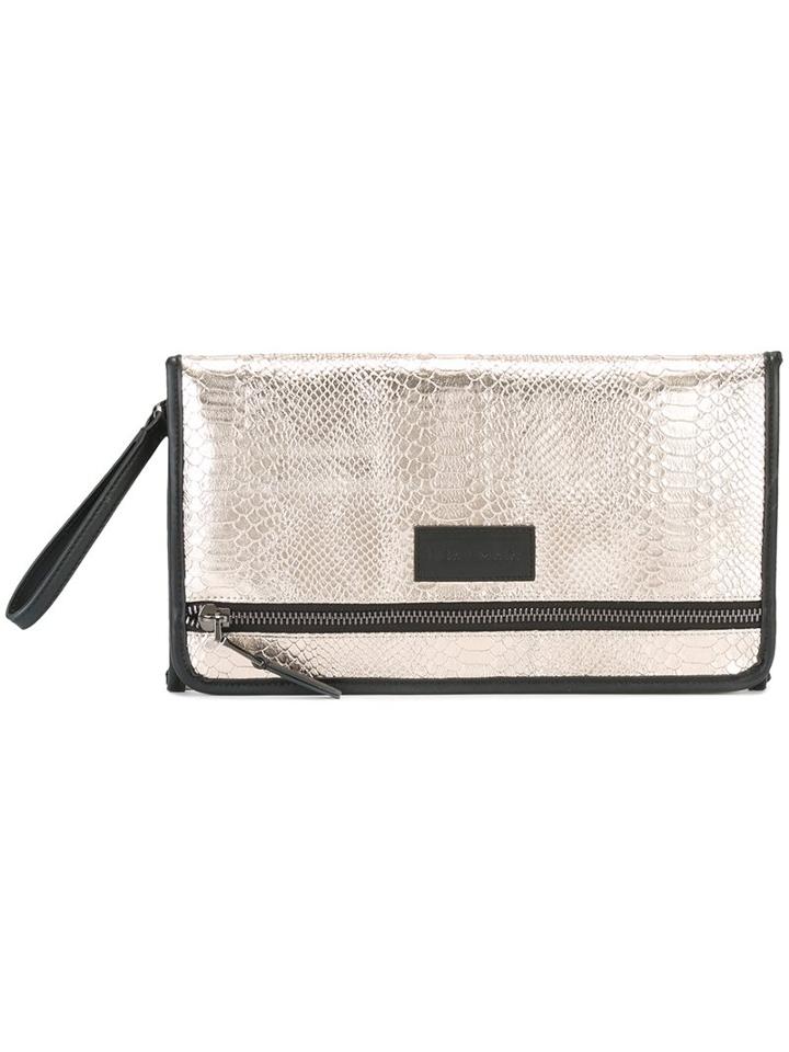Tiba + Marl 'etta' Clutch, Women's, Grey, Polyester/polyethylene