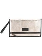 Tiba + Marl 'etta' Clutch, Women's, Grey, Polyester/polyethylene