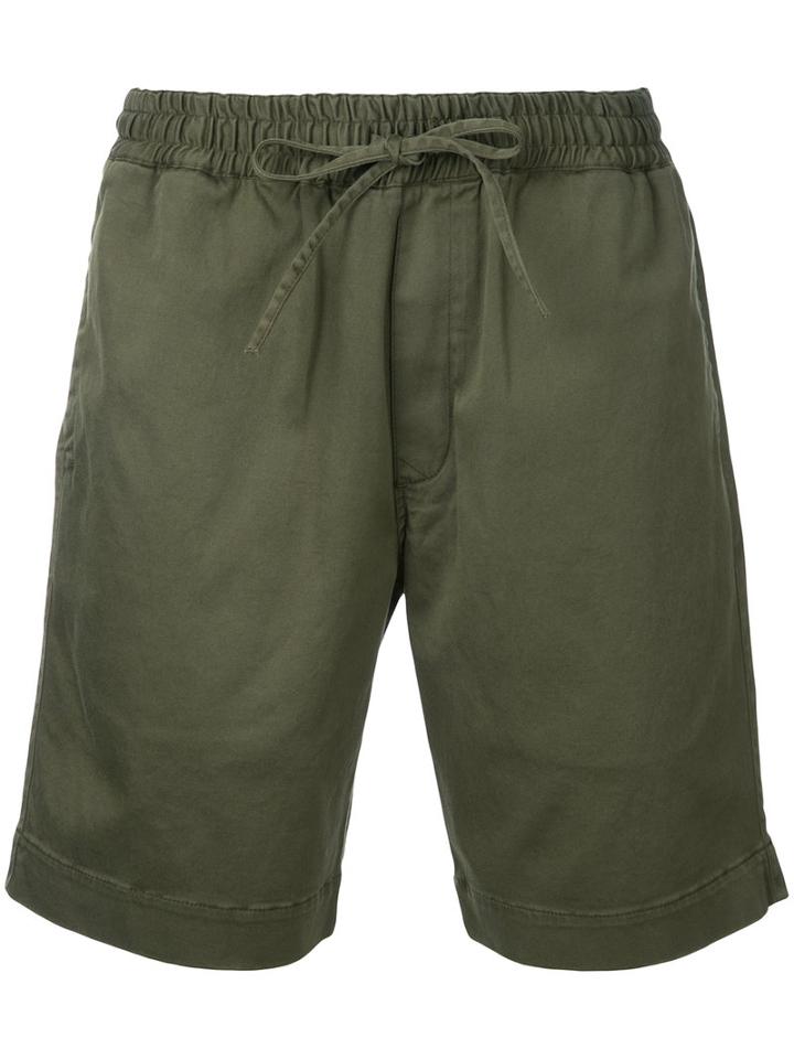 Ymc - 'jay' Drawstring Shorts - Men - Cotton/spandex/elastane - Xs, Green, Cotton/spandex/elastane
